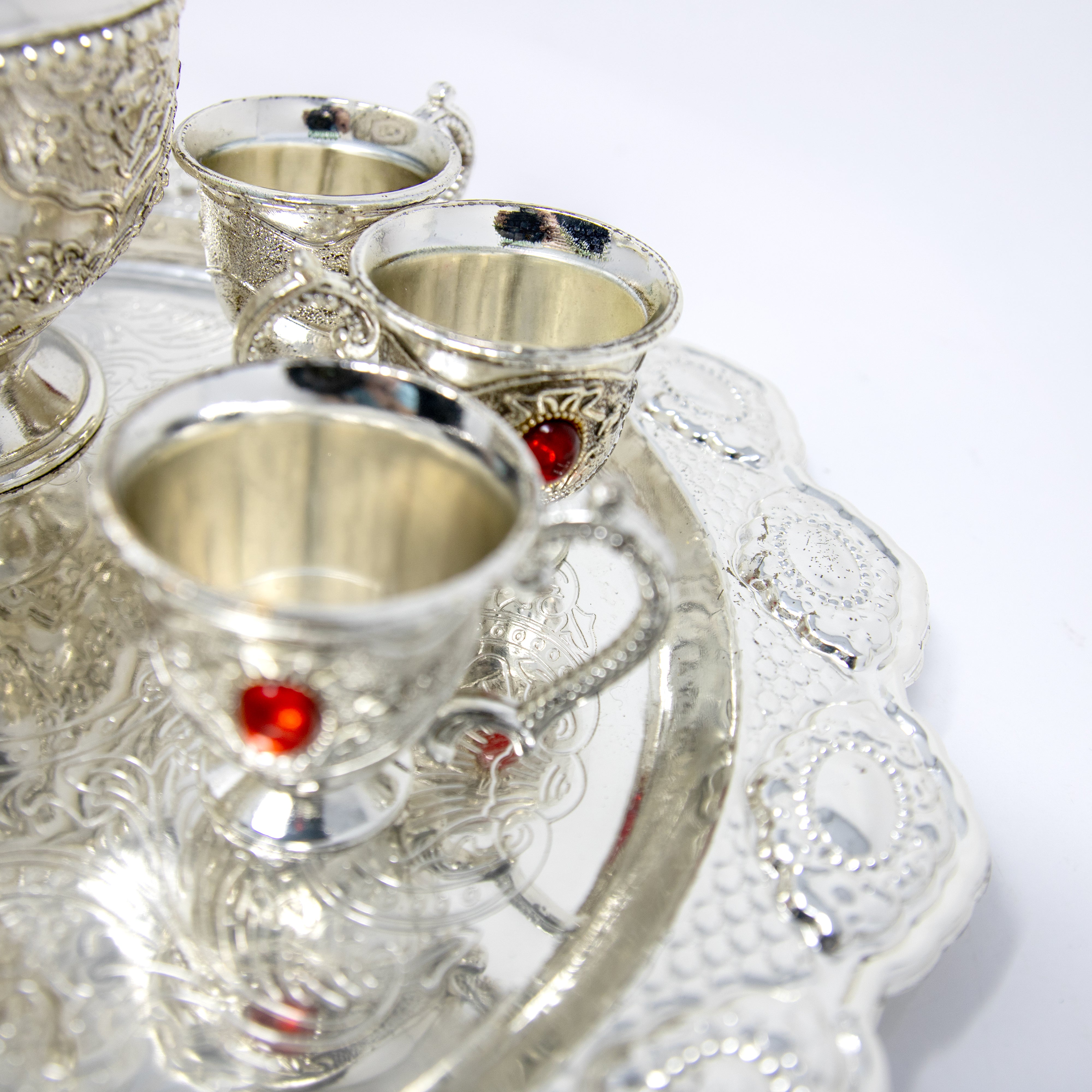 5 Cup Zamzam Set Silver YMR52