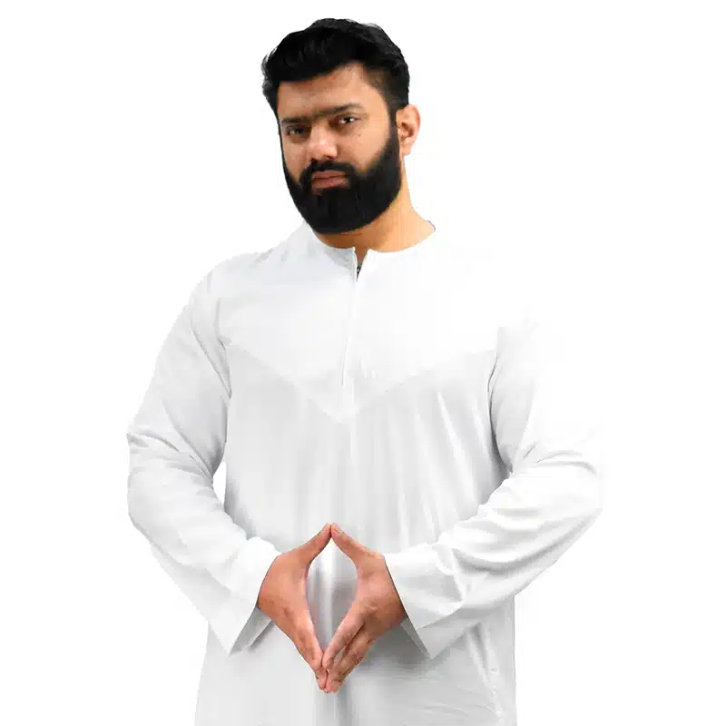 Omani White Thobe 0017-7 image 2