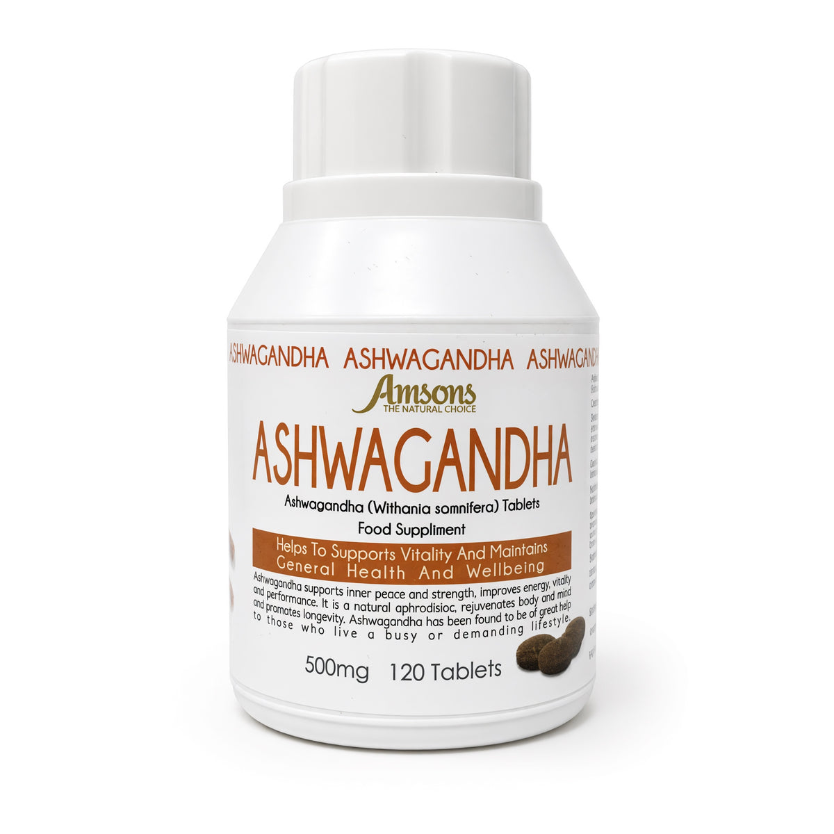Ashwagandha Food Supplements Capsules 120 tablets