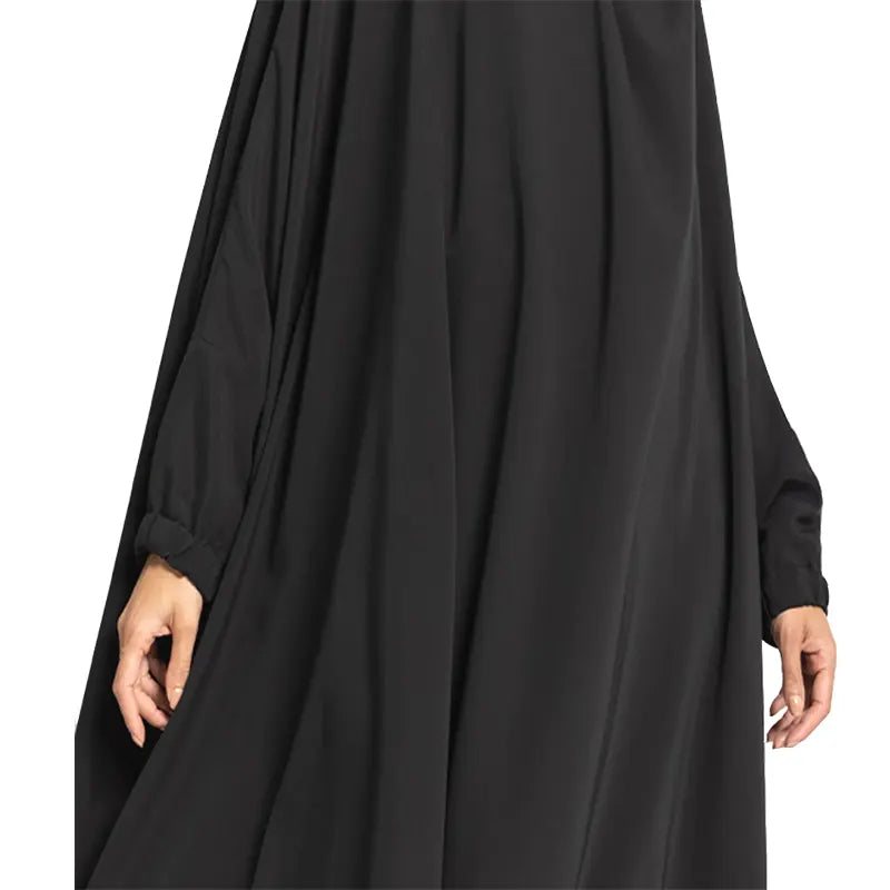 One Piece Black Jilbab image 2