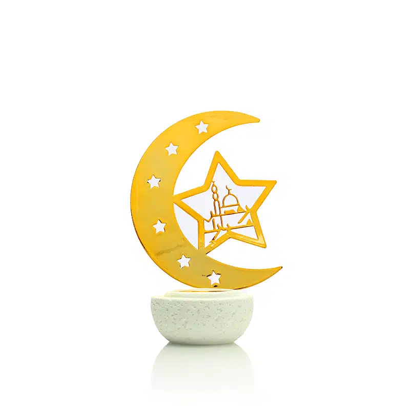 Gold Crescent With Star Bakhoor Burner AM50158