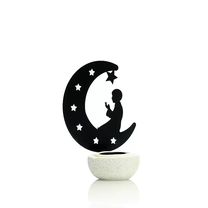 Black Crescent Bakhoor Burner AM50156