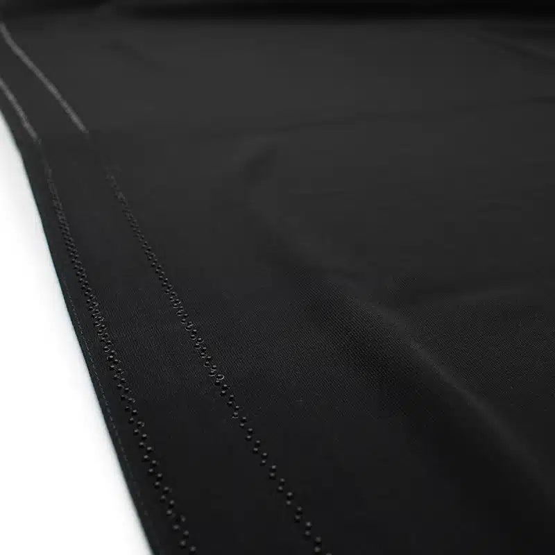 Beaded Medina Black Silk Hijab