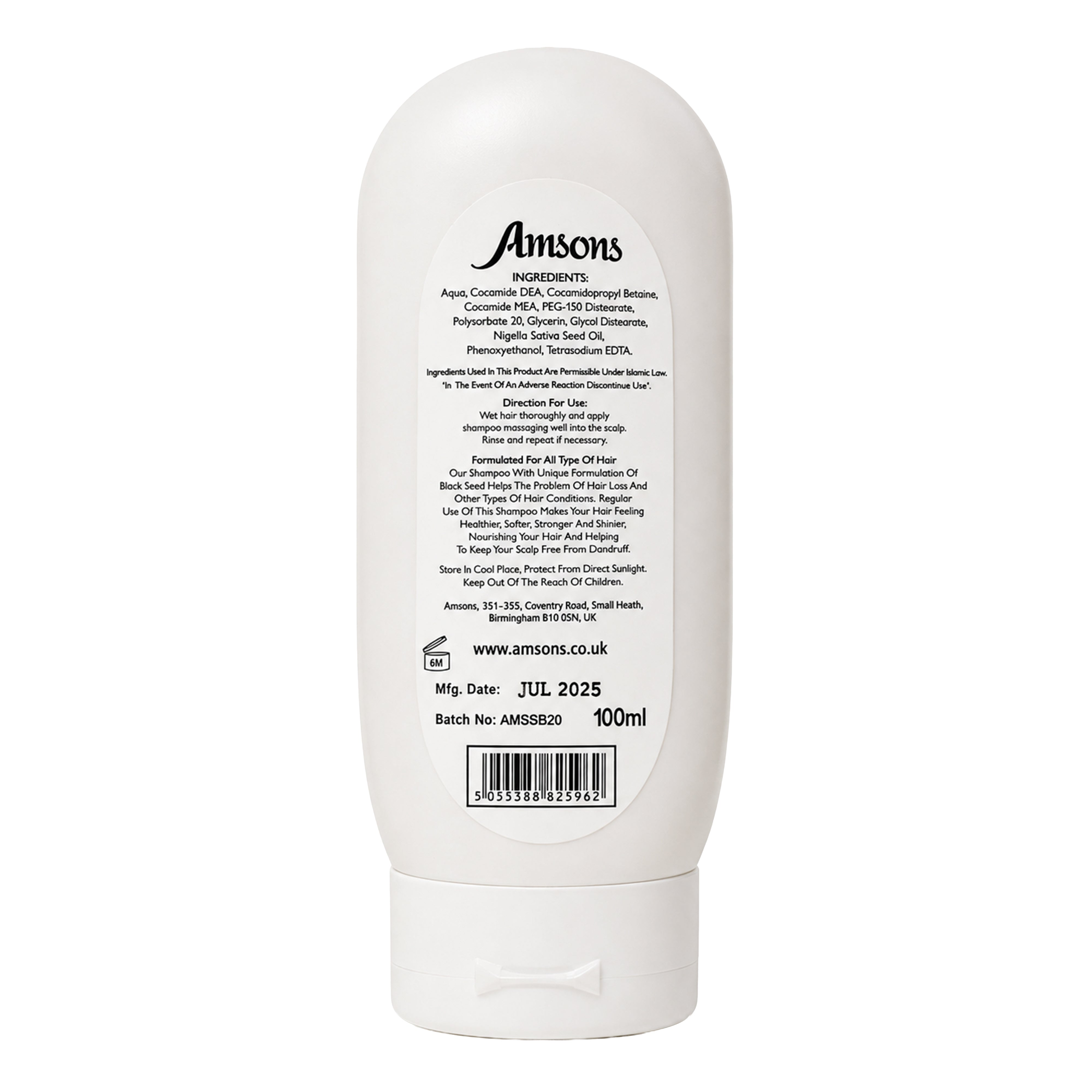 Black Seed Shampoo Non Fragrance 100ml