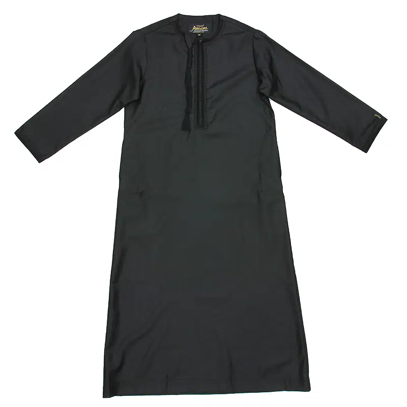 Black Omani Tassel Thobe KSB-105 Col 10