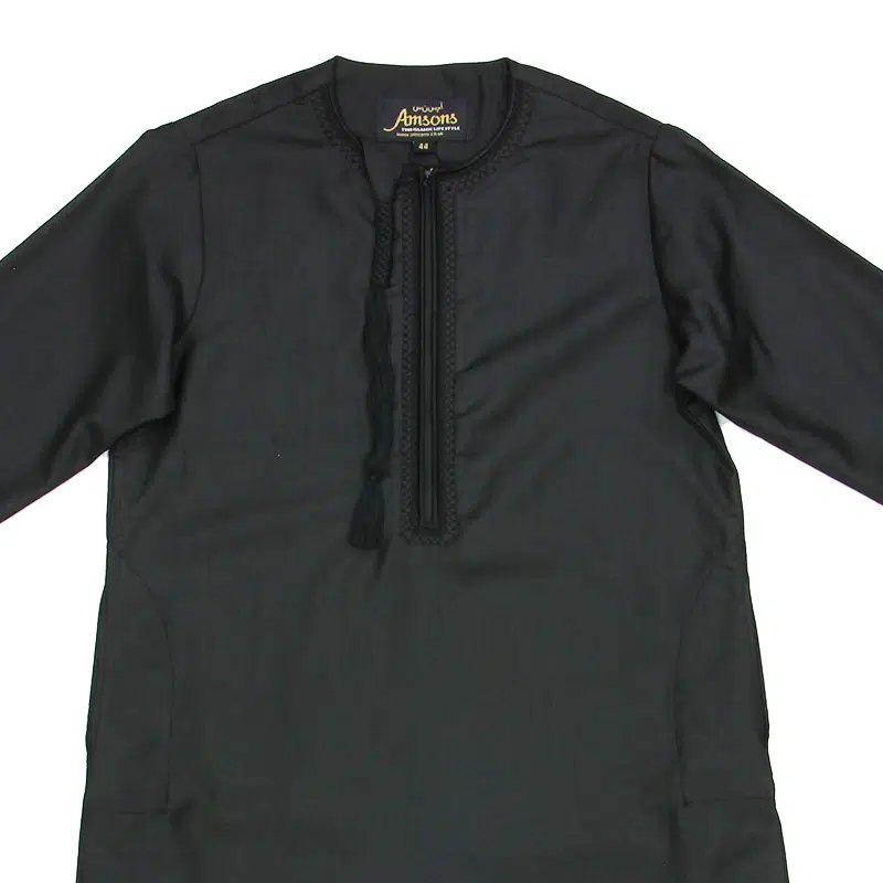 Black Omani Tassel Thobe KSB-105 Col 10