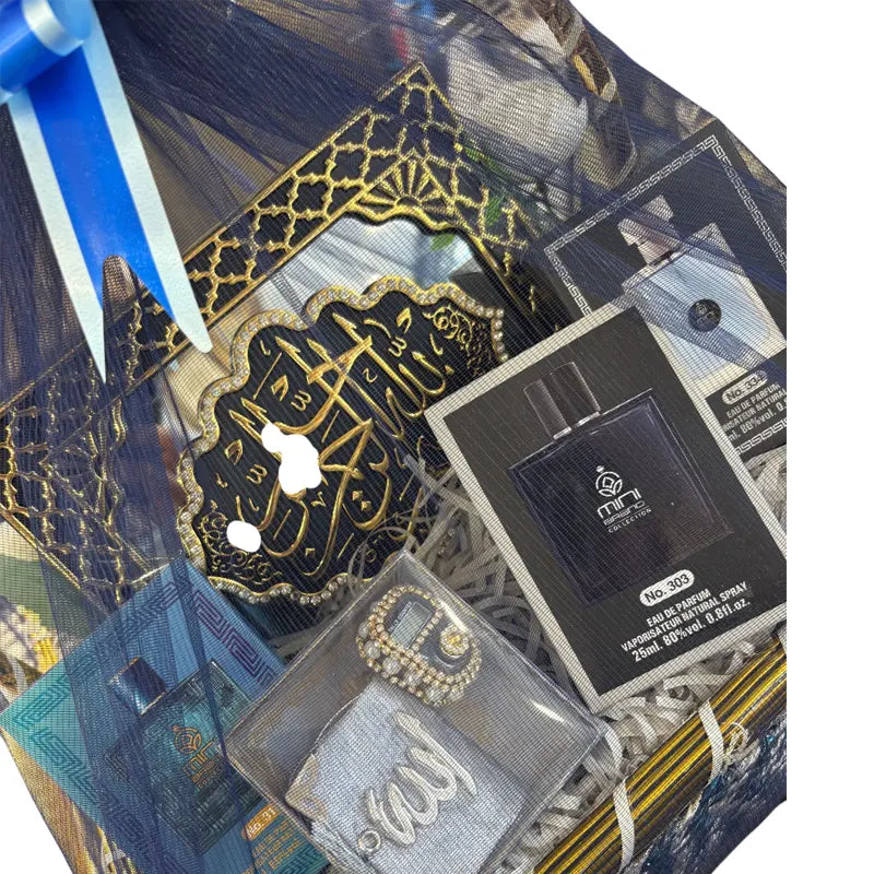 Blue Majesty The Perfect Blend of Fragrance, Faith, and Luxury Gift Hamper