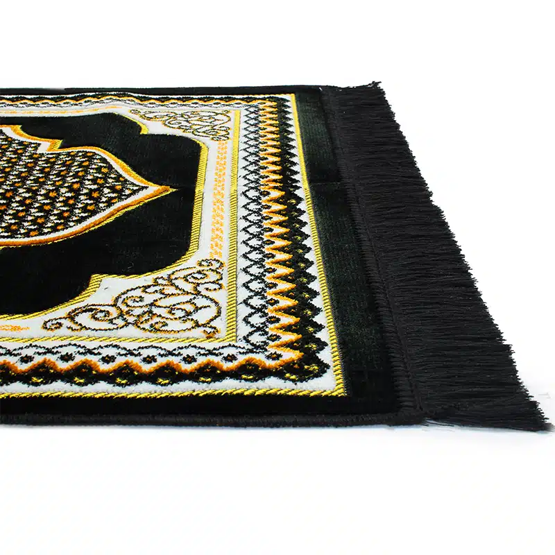 Teenager SP90 Black & Gold Bordered Prayer Mat
