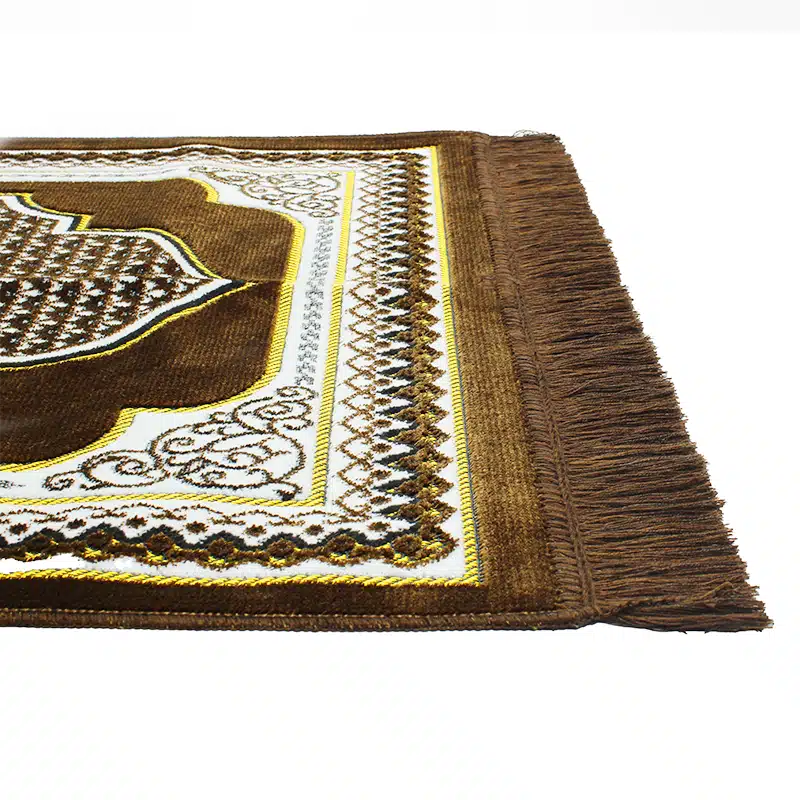 Teenager SP90 Brown & Gold Bordered Prayer Mat