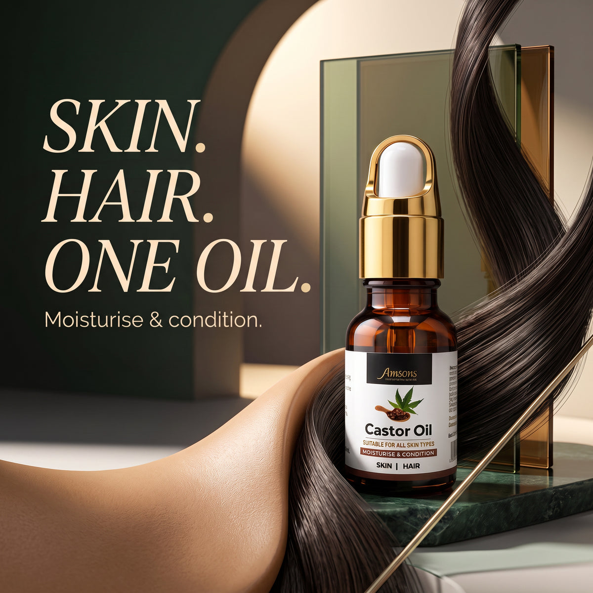 Castor Oil for Skin & Hair