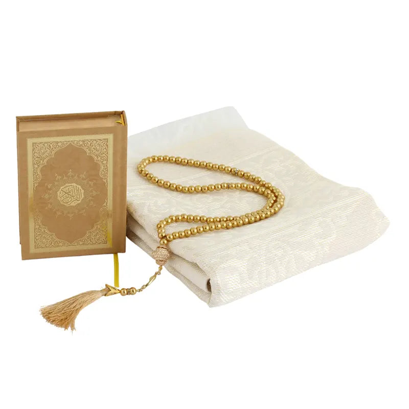 Gold Islamic Cube Quran Gift Set