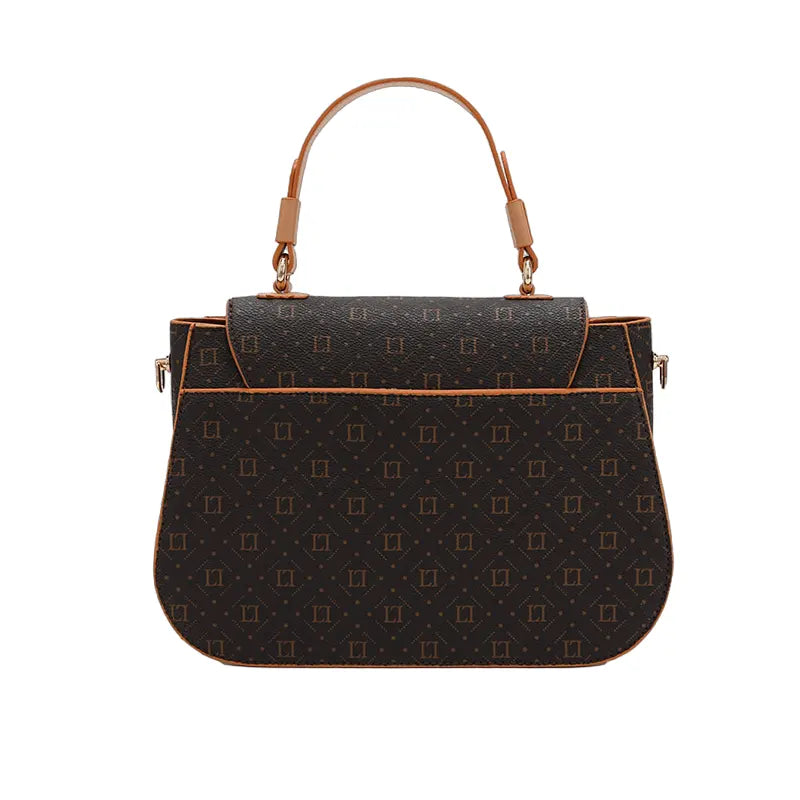 Women's Dark Brown Top Handle Designer Hand Bag Ref 930006