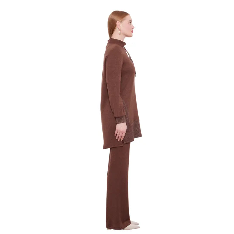 Premium Dark Brown Cashmere Co Ord