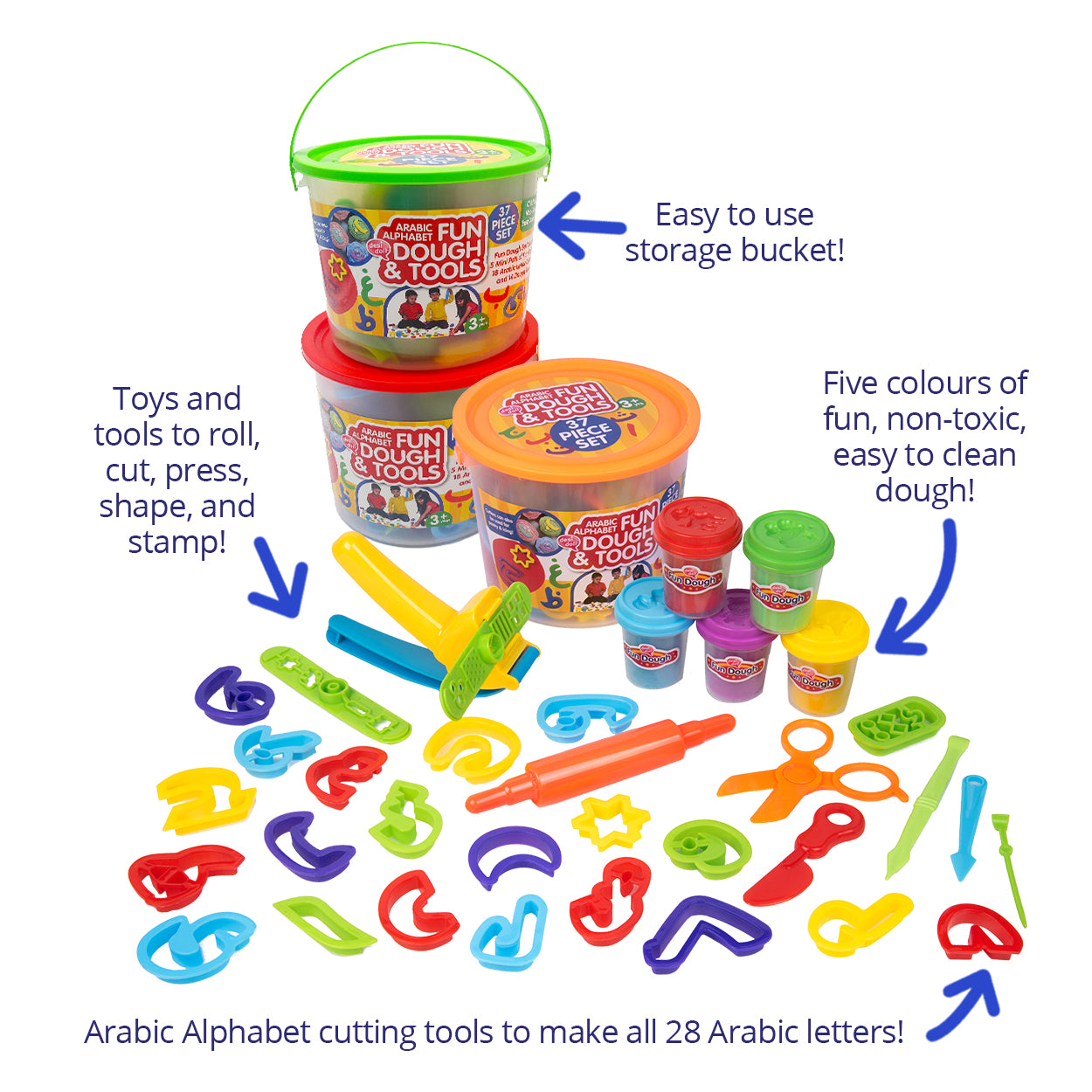 Fun Dough Arabic Letters