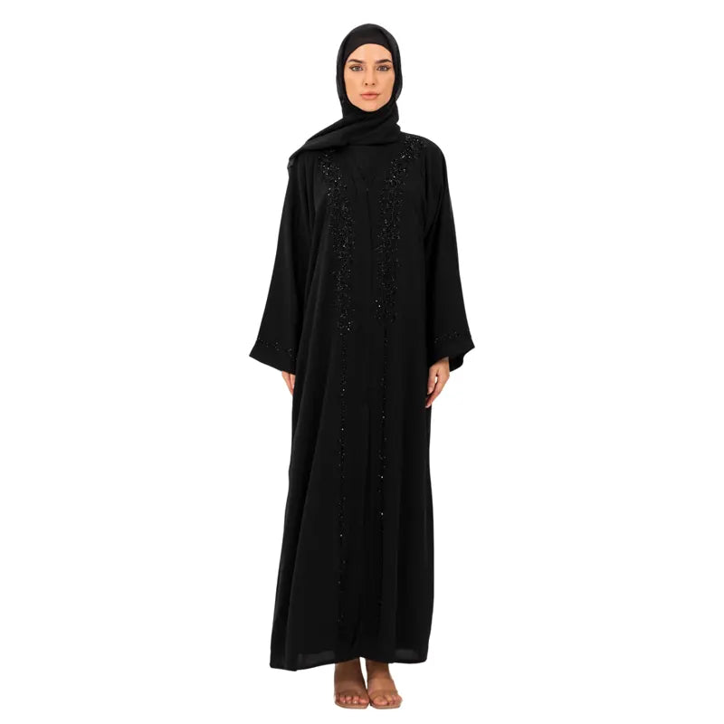 Luxury Black Edition Buttoned Abaya