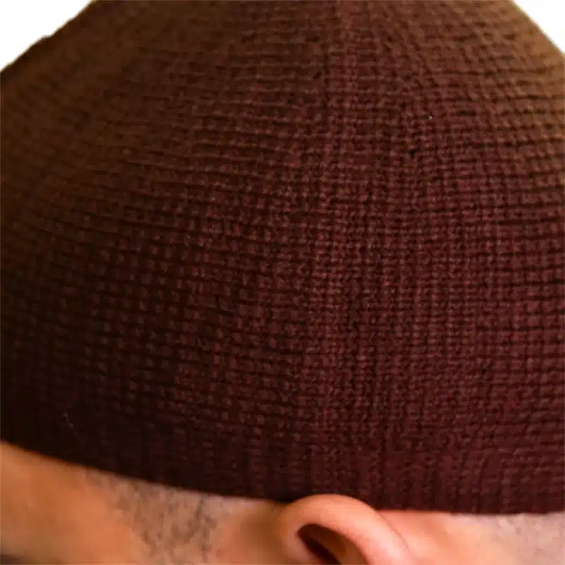 Men's Blend Textured Brown Prayer Hat image 1