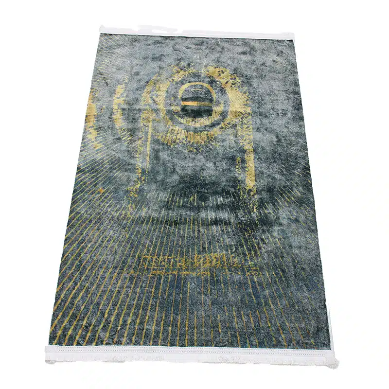 Sina Secc Grey And Gold Prayer Mat image 1