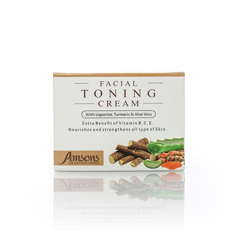 Facial Toning Cream With Liquorice, Turmeric & Aloe Vera 50g