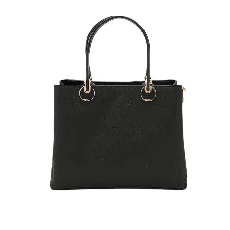 Women's Black Medium Top Handle Tote Bag Ref 930013