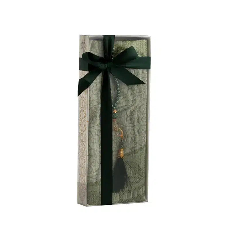 Green Muslim Prayer Gift Set