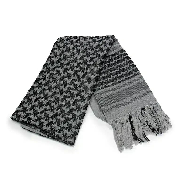Grey and Black Shemagh