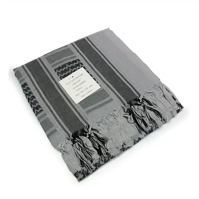 Grey and Black Shemagh