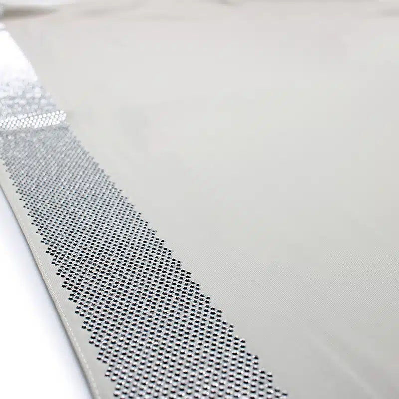 Detail Beaded Madinah Grey Chiffon Hijab