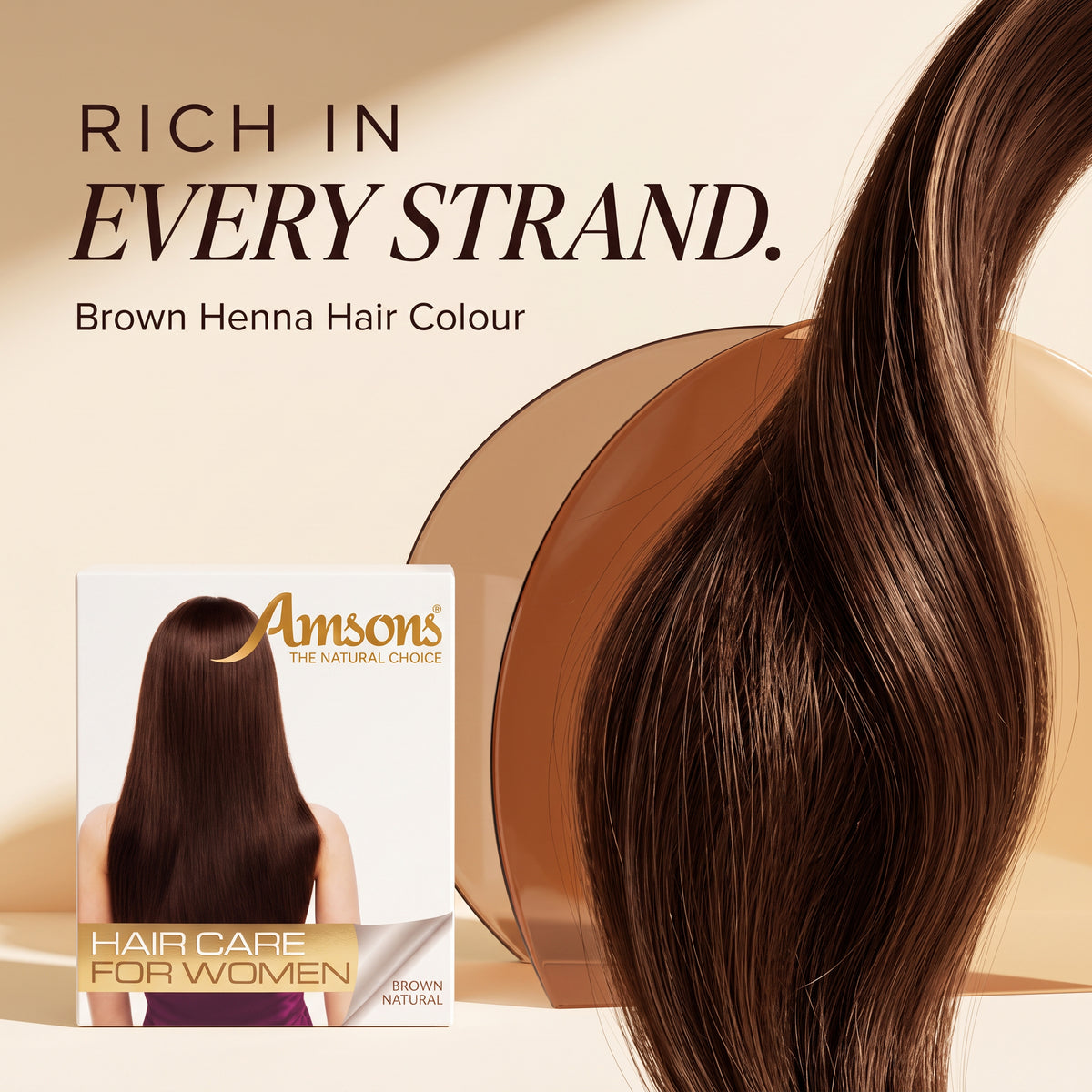 Henna Hair Colour Brown for Women 100g