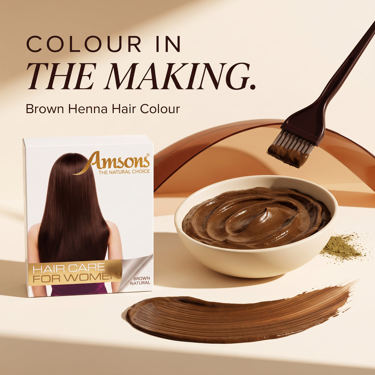 Henna Hair Colour Brown for Women 100g