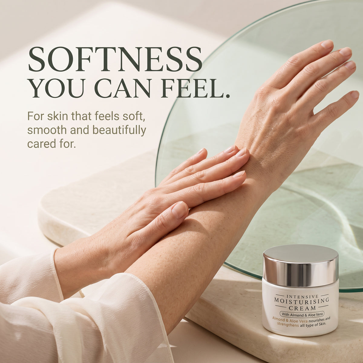 Intensive Moisturising Cream with Almond and Aloe Vera 50g