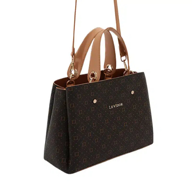 Women's Dark Brown Shoulder Designer Hand Bag Ref 93007