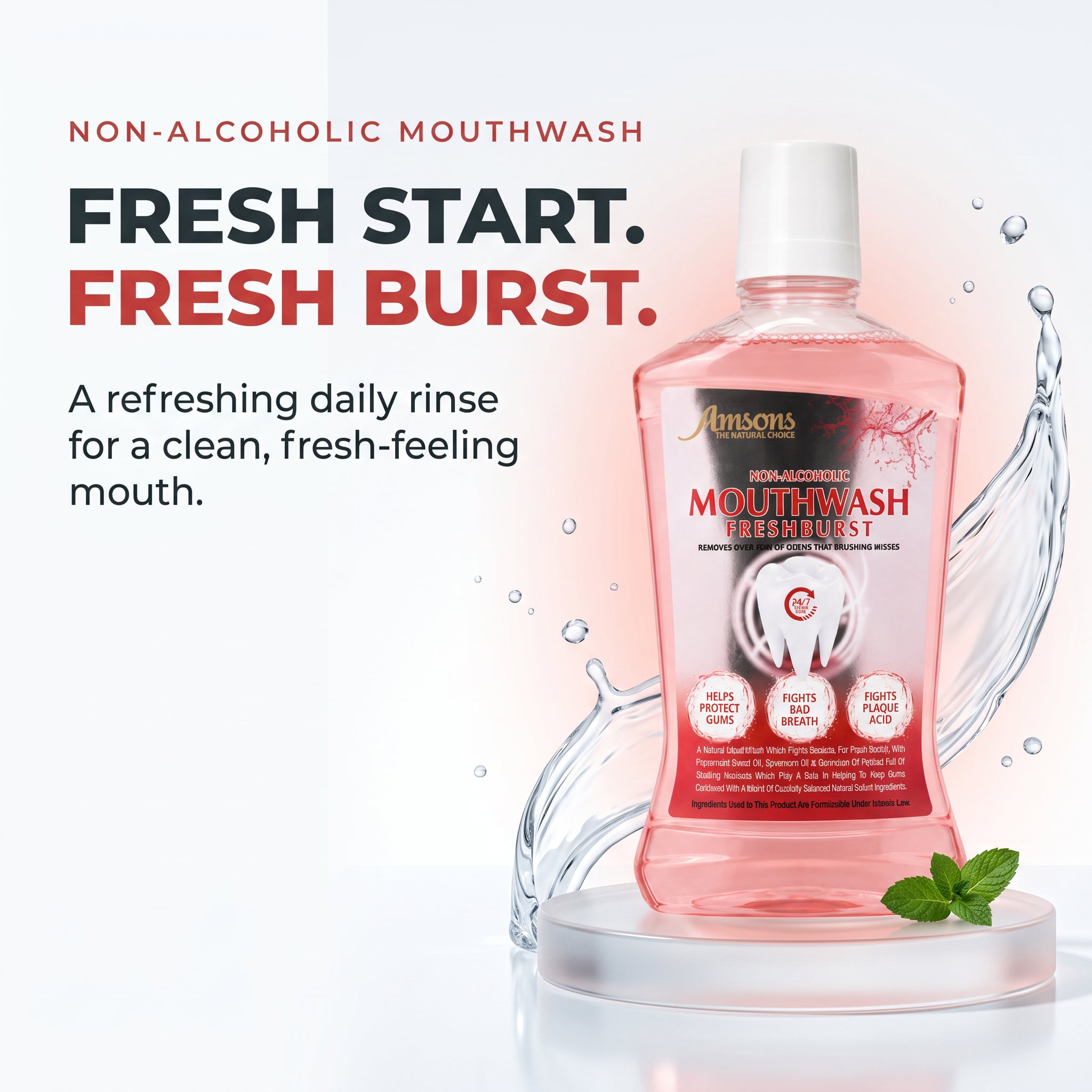 Non-Alcoholic Freshburst Mouthwash
