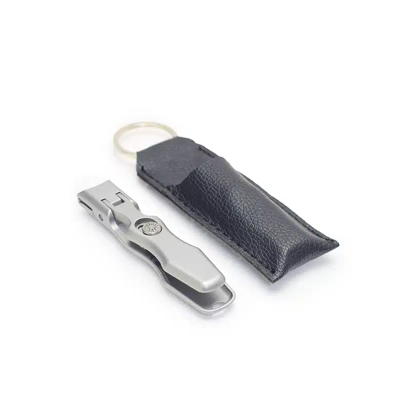 Stainless Nail Cutter With Leather Case
