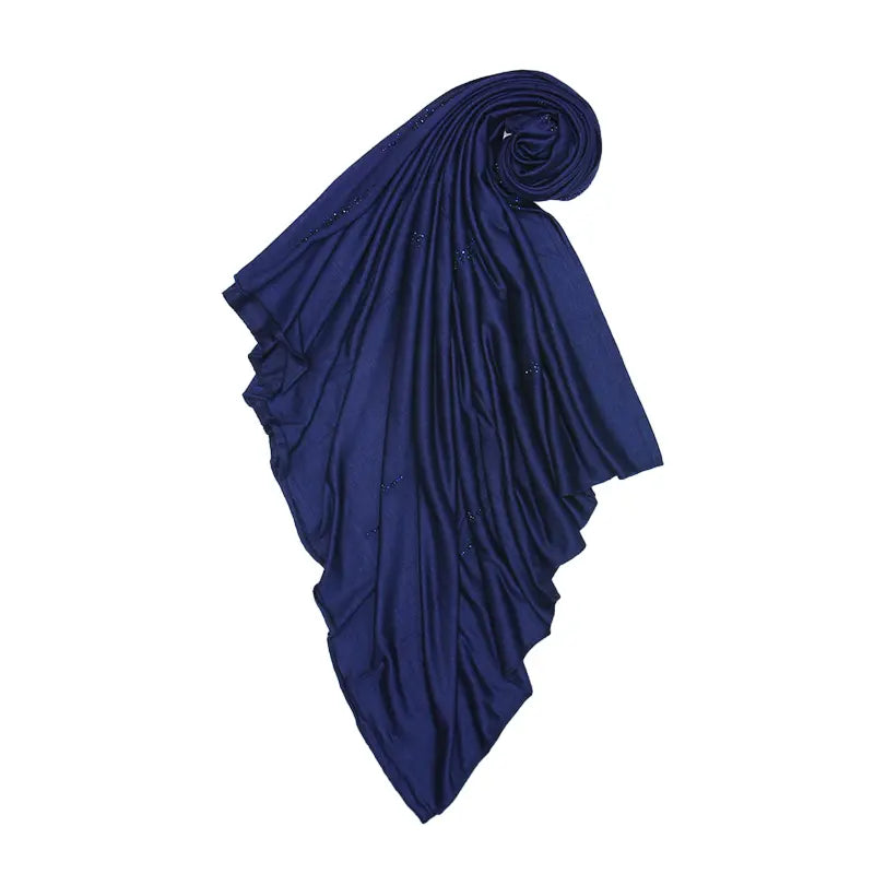 Embellishment Jersey Navy Hijab