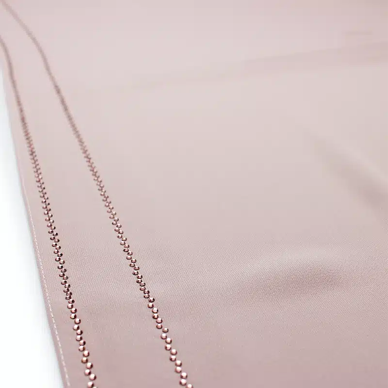 Beaded Medina Beige Silk Hijab