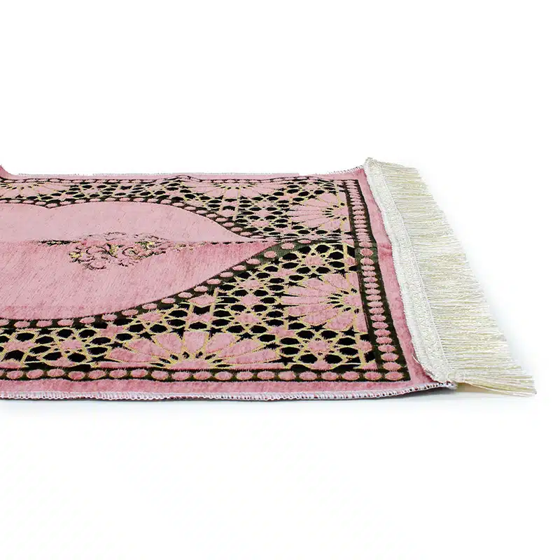 Detailed Pink Light Weight Prayer Mat for Kids