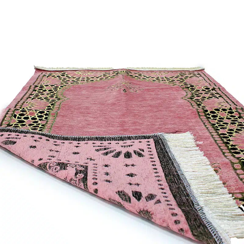 Detailed Pink Light Weight Prayer Mat for Kids