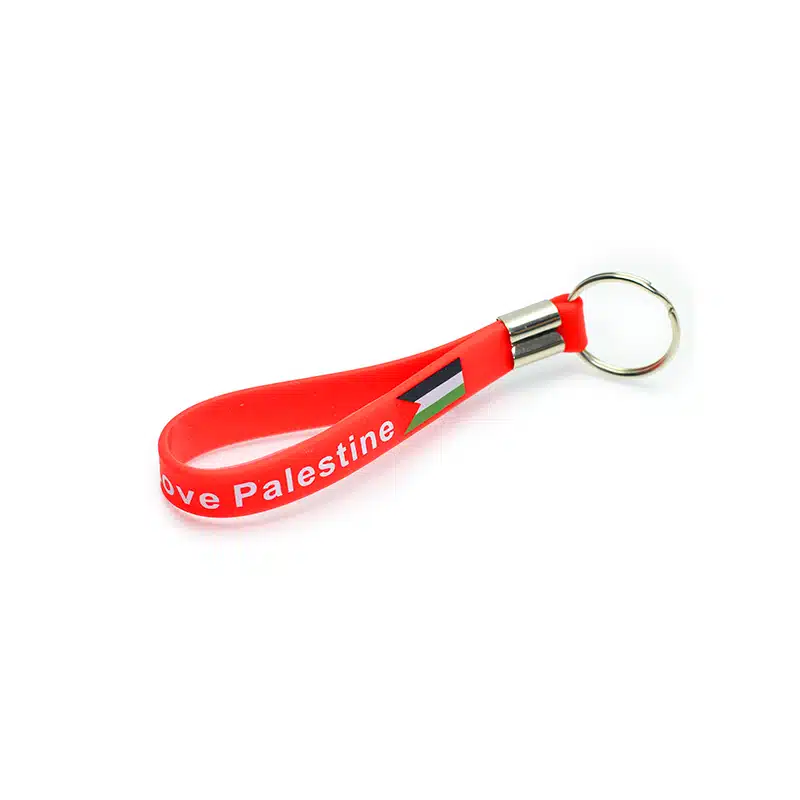 Red Palestine Keyring
