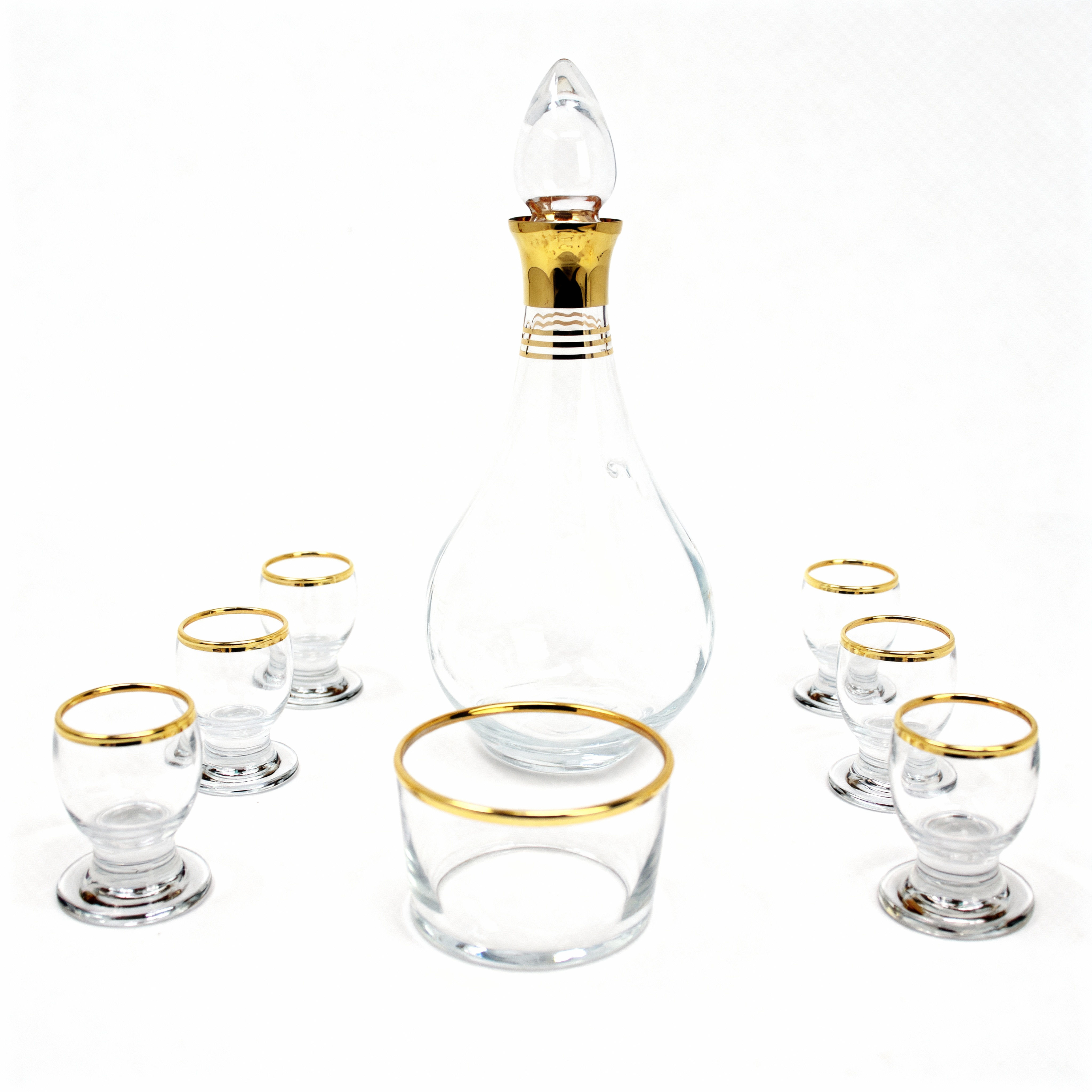 8 Pc Gold Trimmed Zamzam Set 2402