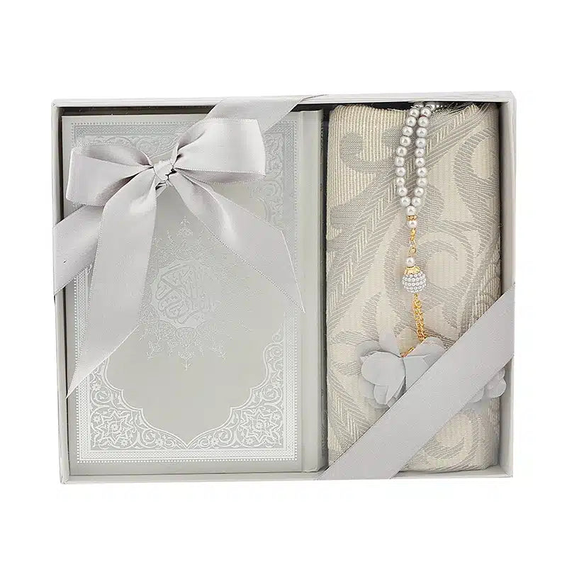 Silver Medium Quran Gift Set 11038