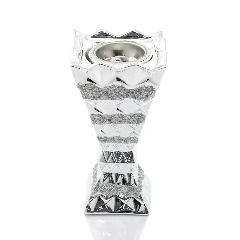 Small Silver Bukhoor Burner Edged AM00852S