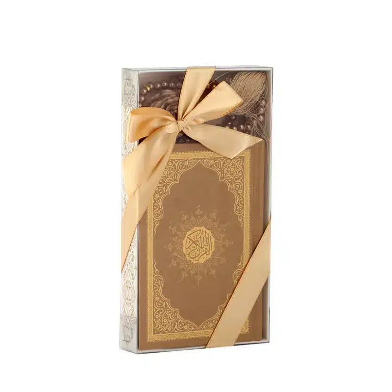 Gold Quran and Tasbih Gift Set