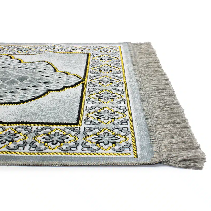 Teenager SP90 Grey & Gold Bordered Prayer Mat