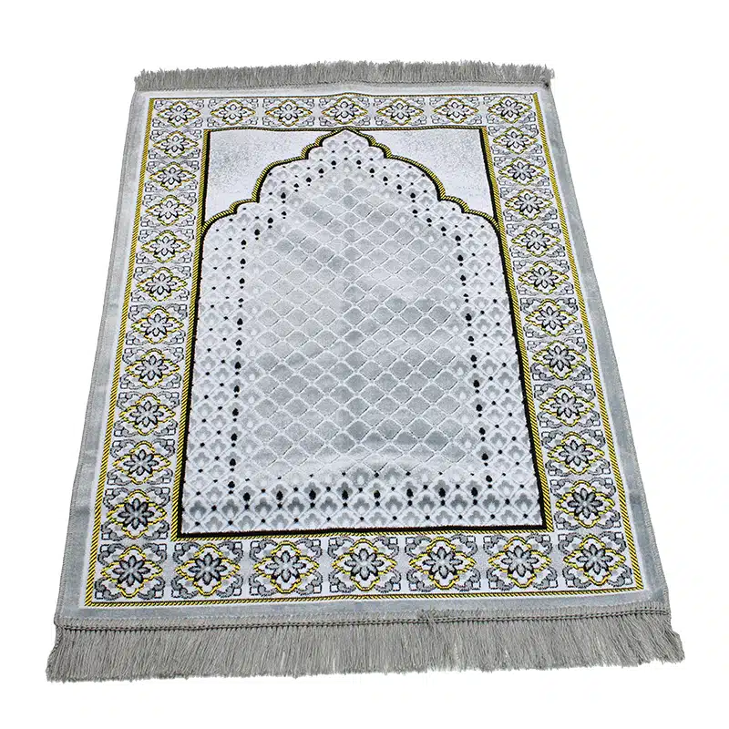Teenager SP90 Grey & Gold Bordered Prayer Mat