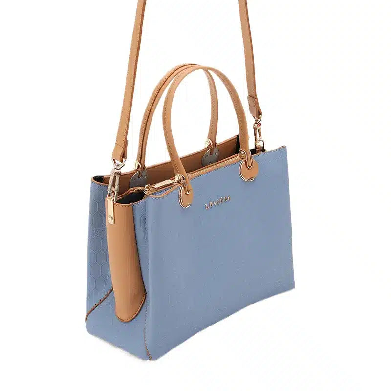 Women's Light Blue Medium Top Handle Tote Bag Ref 930013