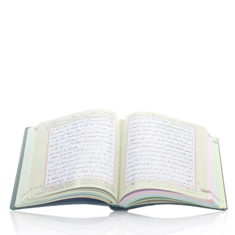Green Flexi Colour Coded Tajweed Holy Quran
