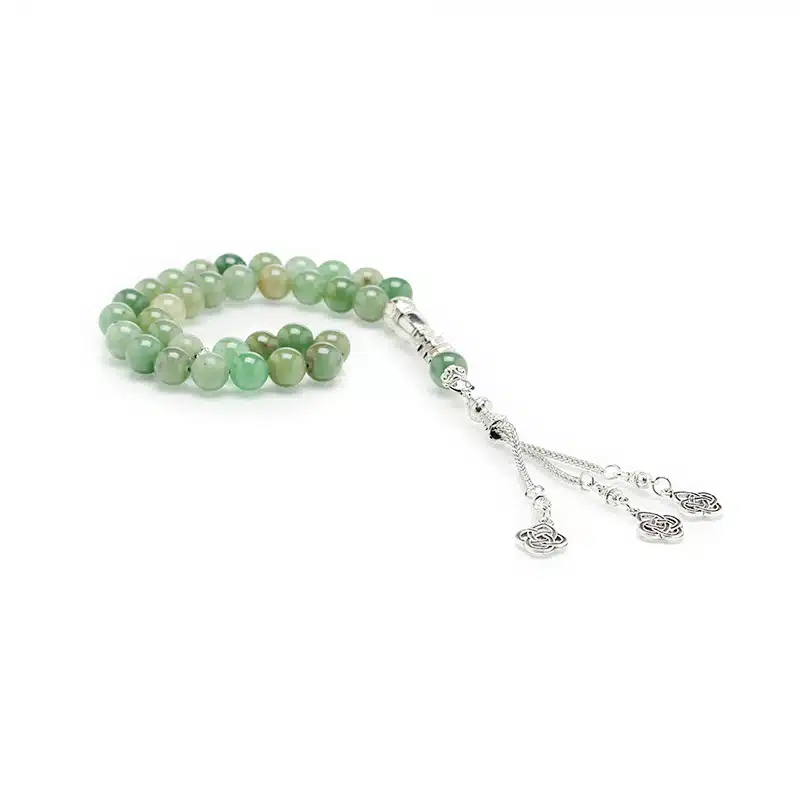 Light Green Marble 33 Bead Tasbih