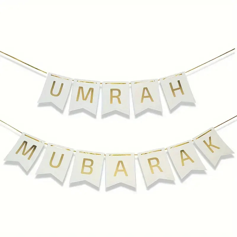 Umrah Mubarak Bunting Wall Decor
