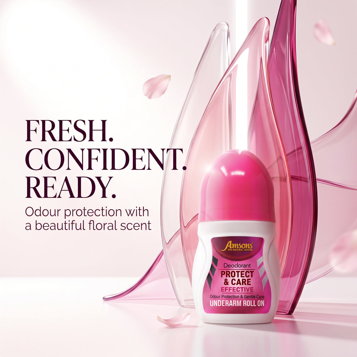 Protect & Care Floral Deodorant Roll On 50ml