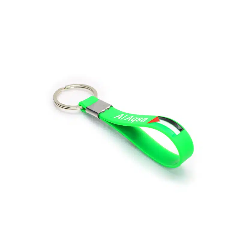Bright Green Palestine Keyring